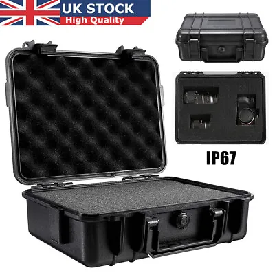 Waterproof Travel Flight Hard Carry Case With Foam Camera Storage Box Protective • £6.99