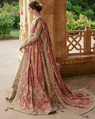 Wedding Manish Malhotra Indian Wedding Lehenga Shadi Walima Nikah Long Pakistani • $2855