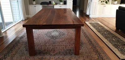$1200 • Buy Dining Table - Beautiful Solid Australian Blackwood Seats 8-10