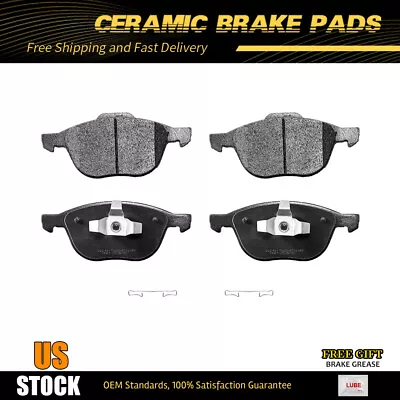 Front Ceramic Brake Pads For Ford Focus Escape Mazda 3 5 Volvo C30 W/ Hardware • $28.92