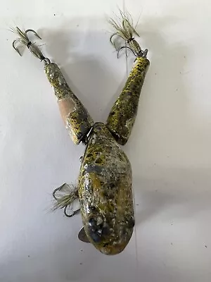 Vintage Paw Paw Wotta Frog Wood Lure Heddon Creek Chub Wood Fly • $39.99