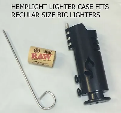 $10.88 • Buy Original HEMPLIGHT Lighter Case + RAW 10' HEMP WICK And A HANDY METAL POKER