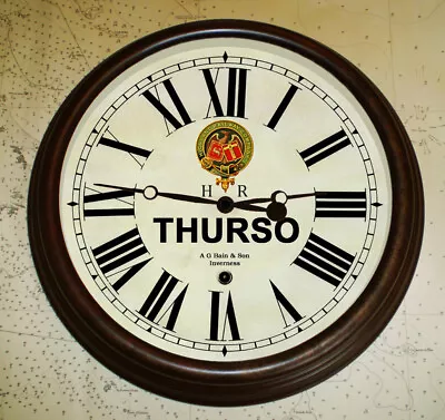 Highland Railway Company Station Clock Thurso Station Style Clock. • £58.99