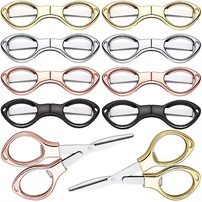 8 Pcs Travel Folding Scissors Telescopic Cutter Trip Scissors For School Office • $15.13