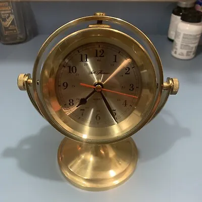 Vintage Working SETH THOMAS Schooner Talley Brass Nautical Maritime Ship Clock • $36