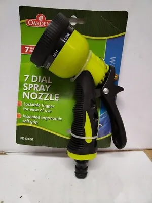 7 Function Spray Nozzle - Water Hose Gun Multi Pattern Garden Adjustable Mist • £5.49