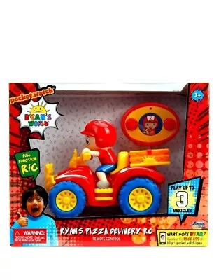 Ryan's World RC Car Toy Pizza Delivery Remote Controlled Quad Bike ATV • £9.99