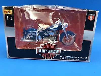 Vintage Maisto Harley Davidson 1962 FLH Duo Glide 1:18 Die Cast • $5