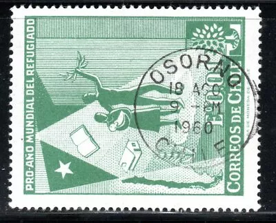 Chile Estampilla Con Matasellos Nitido De Osorno AÑo 1960 • $4.50