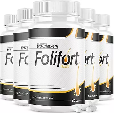 Folifort Hair Growth Pills Felfort Extra Strength Vitamins Supplement (5 Pack) • $79.95