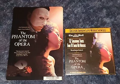 Thr Phantom Of The Opera Joel Schumacher Film Press CD & Placard • $10