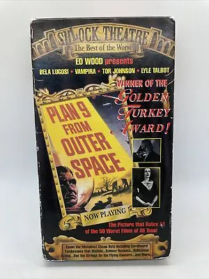 Plan 9 From Outer Space VHS Sci-Fi 1959 Golden Turkey Award Shlock Theater • $5
