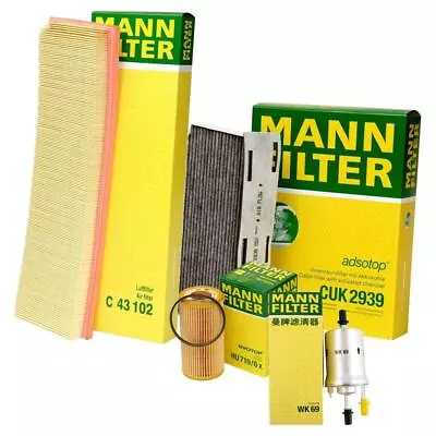 Mann Oil Air Carbon Cabin Fuel Filter Service Kit For VW Rabbit L5 2.5 BGP BGQ • $71.95