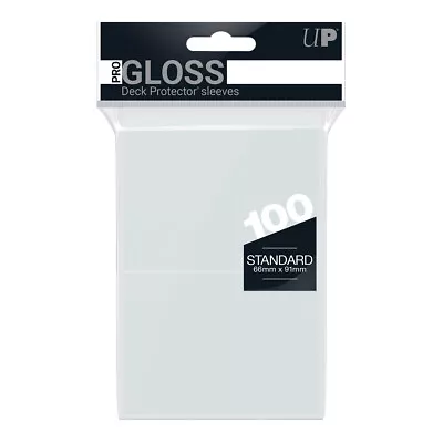 100 Ultra PRO Deck Protector Sleeves Pro-Gloss Standard Card Clear 66 X 91mm • $11.75