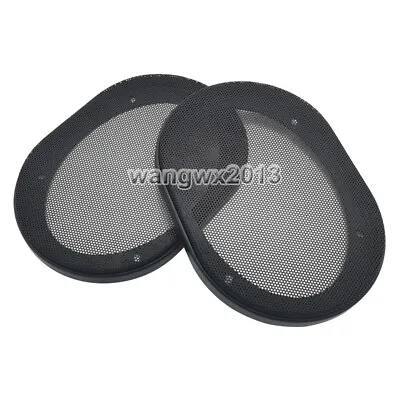 2pcs 5x7 5 X7  Inch Speaker Cover Decorative Circle Metal Mesh Grille Protection • $14.98