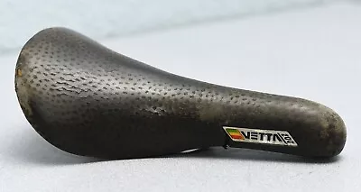 Vetta 200 Racing Saddle Ostrich Leather? Vintage Mtb Road Black/brown • $19.99