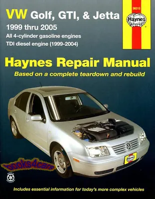 Volkswagen Jetta Shop Manual Golf Gti Service Repair Haynes Chilton Book Guide • $32.95
