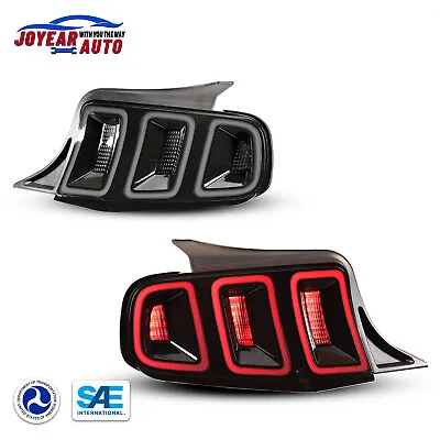LED Taillight For 2010-2014 Ford Mustang Sequential Turn Signal Lights Smoke Len • $399.99