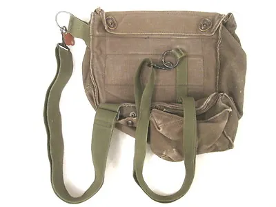 Vietnam US Army/USMC M17 Series (M17A1 M17A2) Canvas Gas Mask Carry Bag W/Straps • $9.99