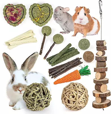 Rabbit Toys Bunny/Guinea Pig Toys Natural Timothy Hay Hamster Toys For Teet • $19.24