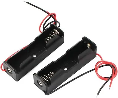 2pcs Spring Clip Black Plastic 1 X 1.5V AA Battery Case Holder With Wire Leads  • $4.67