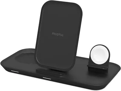 Mophie 3-in-1 Wireless Charging Stand For Apple IPhone 7.5W Fast Charging Black • $22.49