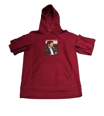 SS17 Supreme Michael Jackson Hooded Sweatshirt (Cardinal) (Size M) • £211.79