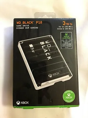 WD_BLACK 3TB P10 Game Drive For Xbox - Portable External Hard Drive • $89.95