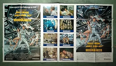 MOONRAKER (1979) Rare Original US 1-stop 41 X77  Movie Poster - JAMES BOND 007 • $186.77