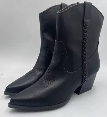 DV Dolce Vita Kellar Western Ankle Boot Women's Size 10 US Black • $29.99