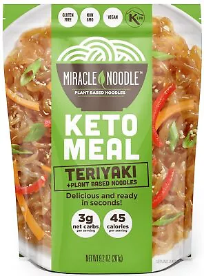 Miracle Noodle Teriyaki Noodles - Plant Based Vegan 9.2 Ounce (Pack Of 6)  • $54.98
