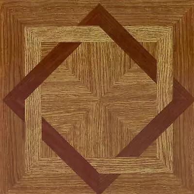 Self Adhesive Vinyl Floor Tile - 45 Tiles/45 Sq. Ft. 12 X 12 Wood Diamond • $30.58