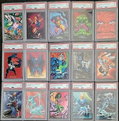 1992 Marvel Masterpieces NM PSA 7 Lot Of 15 Psylocke Promo Card Battle Spectra • $92.50