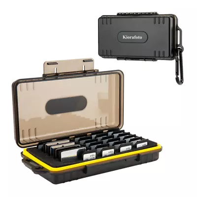 45 Slots Water-Resistant SD NS CF Type A XQD CF Memory Card Case Storage Holder • $29.69