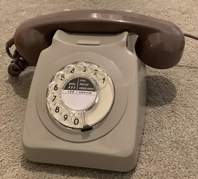 New Old Stock GPO 746 Telephone (PYE)  - Elephant Grey And Brown - Brand New! • £39.99