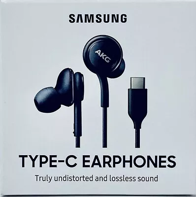 GENUINE ORIGINAL Samsung AKG Type-C In-Ear Earphones S24S23 Plus Ultra - Black • $29.95