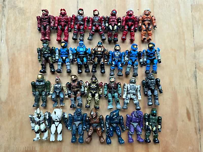 Lot Of 28pcs Mega Bloks Construx Halo UNSC Spartan Mini Figures - All Different • $37.90