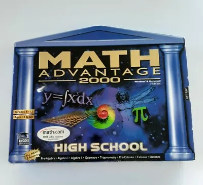 Math Advantage High School CD Rom 7 Disc Homeschool Curriculum Teaching Resource • $14.95
