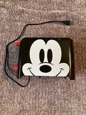 Disney Mickey Mouse 2 Slice Toaster Character Imprint On Toast Black New No Box • $10