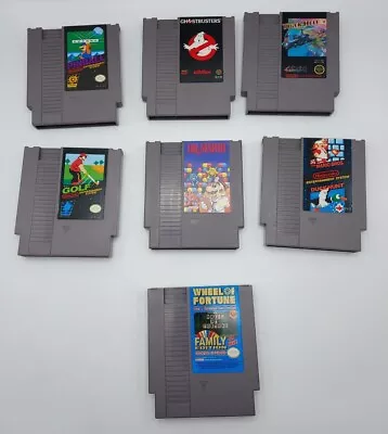 Nintendo NES Games Lot Of 8 Super Mario Bros Duck Hunt W/ Zapper Pinball..... • $49.99