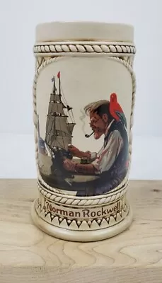 Vintage Norman Rockwell Collectors Stein Mug  The Captain And First Mate  • $14.95