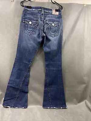 True Religion Section Joey Row Seat. World Tour Women's Boot Cut Jeans Size 27 • $33.74