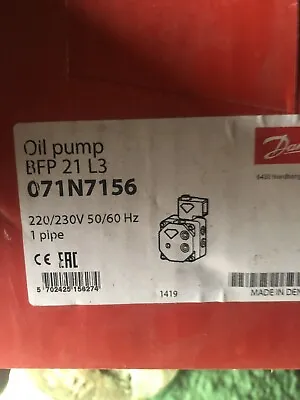 Danfoss Oil Pump | BFP21 L3 | Part Number 071N7156 • £80