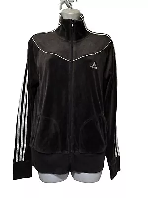 $89.20 • Buy Vintage Adidas Velour 3 Stripe Tracksuit Jacket Pants Set Size L