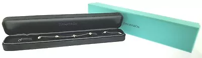 TIFFANY & CO. Elsa Peretti 5 Nugget Platinum Bracelet 7  W/ Box (Rare FInd) • $1799