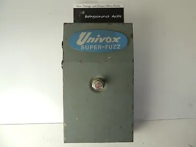 Vintage Univox Super Fuzz Effects Pedal Original Grey Box Made In Japan Shin Ei • $799.99