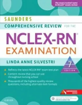 $7.75 • Buy Saunders Comprehensive Review For The NCLEX