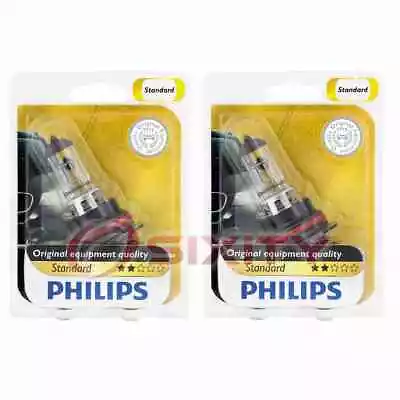 2 Pc Philips High Low Beam Headlight Bulbs For Mazda 323 626 929 MPV MX-3 Jk • $13.49