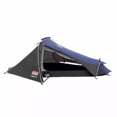 Coleman Cobra 2 Man Camping Hiking Quick Pitch Blue Tent • £124.99