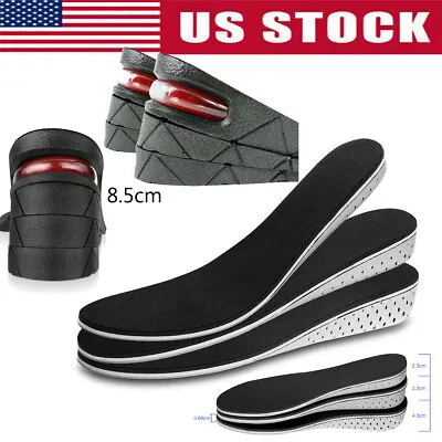 $7.29 • Buy US Men Women Invisible Heel Lift Taller Shoe Inserts Height Increase Insoles Pad